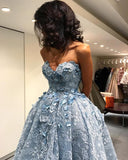 Lace Sweetheart High Low Ball Gown Prom Dresses For Teens,Graduation Dresses HZ0509