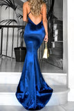 Mermaid V Neck Shirt Dress Long Sexy Prom Dresses HZ0509