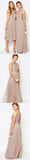 Sequins Top Halter Romantic A Line Short Long Bridesmaid Dresses HZ0509