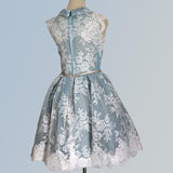 A Line Lace Short Homecoming Dresses,Graduation Party Dress HZ0509