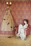 Long Butterfly Sweetheart Ruffles Wedding Dresses Bridal Gown HZ0509