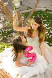 A-line Spaghetti Straps Tulle Sweetheart Prom Dresses With Lace Appliques HZ0509