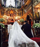 Over Lace Unique Mantilla Church Bridal Veil HZ0509