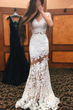 Applique Sexy Bridal Dress,Sexy Custom Made White Elegant Prom Dresses HZ0509