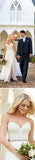 Line Lace Top Sweetheart Wedding Gowns,Long Ivory Side Slit Bridal Dresses HZ0509