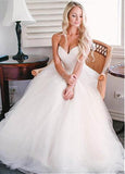 Spaghetti Straps A-line Tulle Ivory Summer Beach Wedding Dresses,2025 Bridal Gown HZ0509