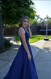 Blue Beading Princess Ball Gown Prom Dress,2025 Sexy Party Dress For Teens HZ0509