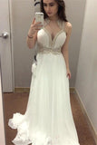 High Low Beaded Chiffon Elegant Long Prom Dresses For Teens HZ0509