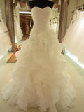 Up Simple Ivory A-line Sweetheart Cheap Plus Size Wedding Dresses HZ0509