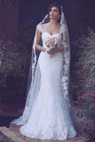 Tulle Brush Train Sweetheart Wedding Dresses With Appliques HZ0509