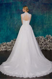 Beautiful Handmade Long Lace Beading Wedding Dresses HZ0509