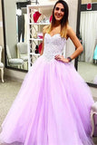 Sweetheart Beading Ball Gown Handmade Lace Up Prom Dresses HZ0509