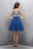 Beading A-line Tulle Elegant Homecoming Dresses HZ0509