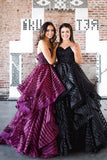 Ball Gown Sweetheart Strapless Burgundy Long Prom Dress with Beading HZ0509
