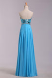 Long Beaded Open Back Chiffon Modest Prom Dresses HZ0509