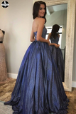 Newest Halter Zipper Back Long Prom Dresses Cute Party Gowns HZ0509