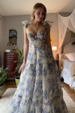 Beautiful Aline Spaghetti Strap Sleeveless Long Prom Formal Dress HZ0509