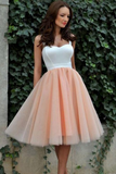 Blush Sweetheart Knee Length Homecoming Dresses Cheap Short Prom Dresses HZ0509