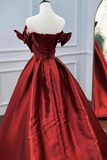 Satin Long Prom Dress, Elegant A Line Evening Formal Dress HZ0509