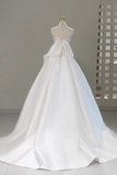 Line Sweetheart Neck Satin Beige Long Prom Dress, Long Formal Dress HZ0509