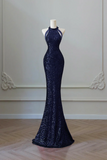 Sequins Long Mermaid Prom Dress, Elegant Off the Shoulder Party Dress HZ0509