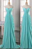 Long Chiffon Beading Elegant Cheap Prom Dresses HZ0509