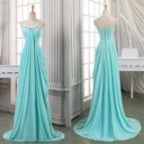 Long Chiffon Beading Elegant Cheap Prom Dresses HZ0509