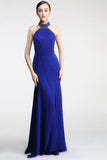 Sheath Royal Blue Mermaid Long Prom Dresses HZ0509