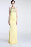 Long Beaded Open Back Prom Evening Dresses HZ0509