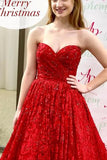 Lace Long A Line Sweetheart Prom Dresses HZ0509