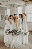 Spaghetti Strap V-neck Long Lace Beach Wedding Dresses HZ0509