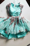 Tulle Lace Appliques Short Cute Homecoming Dress HZ0509