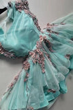 Tulle Lace Appliques Short Cute Homecoming Dress HZ0509