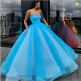 Yellow Long Modest Prom Gown, Long A-line Fashion Prom Dress HZ0509