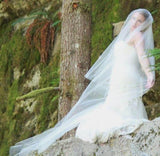 Tier Hip Length Blusher Wedding Veils HZ0509