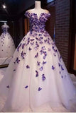 Cap Sleeves Long Ball Gown Prom Dress Cheap Evening Dresses HZ0509