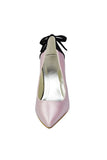 Pink And Black Handmade Close Toe Women Shoes For Prom HZ0509
