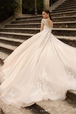 Long Sleeved Wedding Dresses, Lace Wedding Gown for Sale, Boho Bridal Gown HZ0509