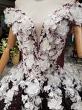 Sparkly Off the Shoulder Long Prom Dress, Ball Gown Quinceanera Dresses HZ0509