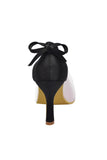 Pink And Black Handmade Close Toe Women Shoes For Prom HZ0509