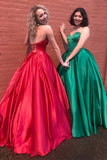 Sweetheart A Line Prom Dress, Long Charming Evening Dresses HZ0509