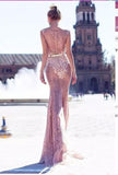 Lace Long Prom Dresses, Elegant Bateau Evening Dress HZ0509