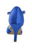 Pointed Toe Ankle Straps Beading High Heel Evening Party Shoes HZ0509