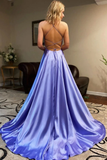 Spaghetti Straps Long Prom Dresses, A Line Simple Formal Evening Dresses HZ0509