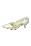 Low Heel Beading Simple Handmade Comfy Women Shoes For Wedding HZ0509