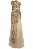 Gold Tulle Sequins Prom Dress,Sweetheart Long Bridesmaid Dresses HZ0509