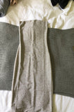 MIA Meshki Thin Strap Silver Shimmer Dress HZ0509