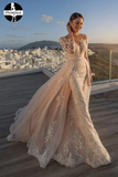 Cruise 2025 long sleeve Lilian weddingDresses, mermaid wedding dress HZ0509
