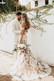 Cheap Gorgeous Mermaid Wedding Dress, Lace Sweetheart Wedding Dresses for Sale HZ0509