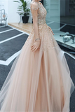 A line Evening Dress,Beading Party Dress,Formal Evening Gown Women Girls HZ0509